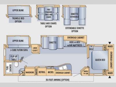Floorplan - 2009 Jayco Eagle 314BHDS