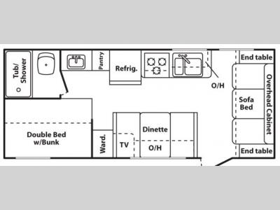 Floorplan - 2009 Keystone RV Summerland 1890FL