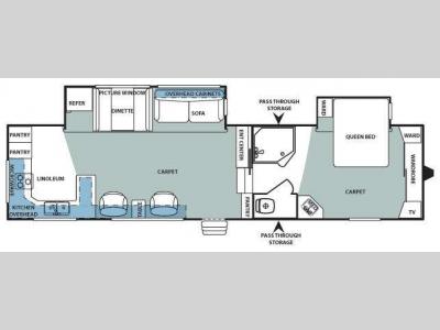 Floorplan - 2008 Forest River RV Sandpiper Northwest 325RGD
