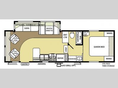Floorplan - 2009 Forest River RV Wildwood LE 27RLESEF