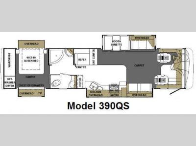 Floorplan - 2009 Forest River RV Berkshire 390QS