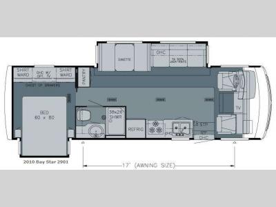 Floorplan - 2009 Newmar Bay Star 2901