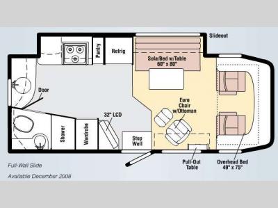 Floorplan - 2009 Winnebago View 24A