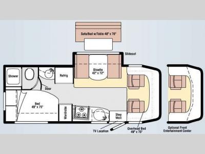 Floorplan - 2009 Winnebago View 24J