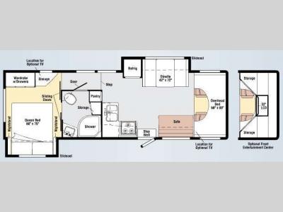 Floorplan - 2009 Winnebago Access 31N