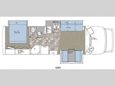 Floorplan - 2009 Gulf Stream RV BT Cruiser 5291