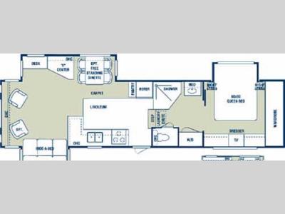 Floorplan - 2005 Forest River RV Cardinal 36 RLE