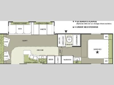 Floorplan - 2005 Forest River RV Rockwood 8285 SS