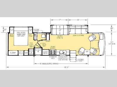 Floorplan - 2009 CT Coachworks Siena 35V