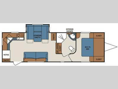 Floorplan - 2009 KZ Coyote Lite CL272SB