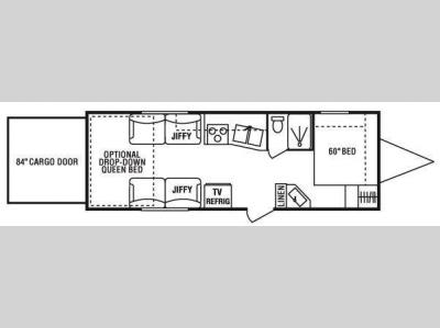 Floorplan - 2009 KZ Sportsmen Sportster 25T