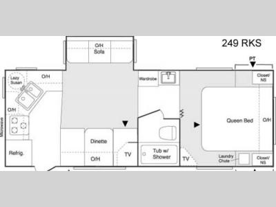 Floorplan - 2005 Keystone RV Sprinter 249 RKS