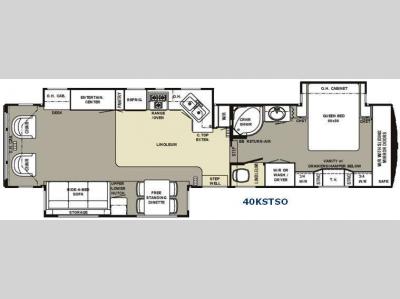 Floorplan - 2008 Travel Supreme Select 40KSTSO