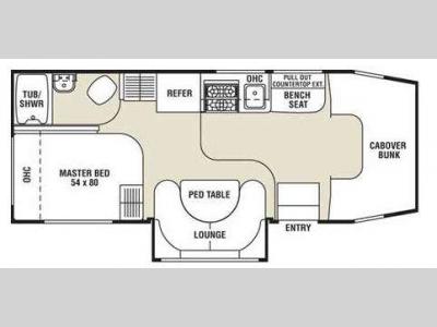 Floorplan - 2009 Coachmen RV Freelander 2100CB