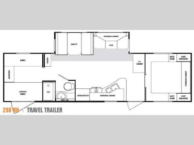 Floorplan - 2009 SunnyBrook Sunset Creek 298BH