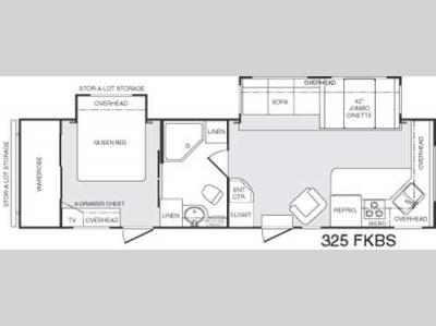 Floorplan - 2004 Keystone RV Mountaineer 325 FKBS