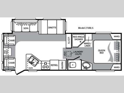 Floorplan - 2009 Keystone RV Cougar 276RLS