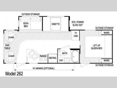 Floorplan - 2009 Skyline Layton 262