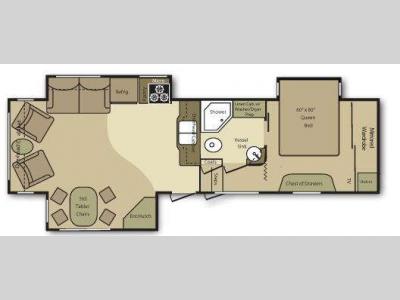 Floorplan - 2009 Open Range RV 337RLS