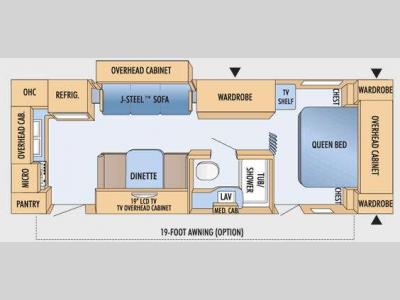Floorplan - 2009 Jayco Jay Feather 242