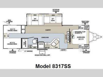 Floorplan - 2009 Forest River RV Rockwood Signature Ultra Lite 8317SS