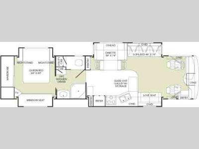 Floorplan - 2005 Fleetwood RV Discovery 39 L
