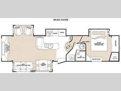 Floorplan - 2010 Keystone RV Montana 3665 RE