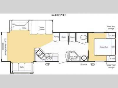 Floorplan - 2010 Keystone RV Sprinter 297RET