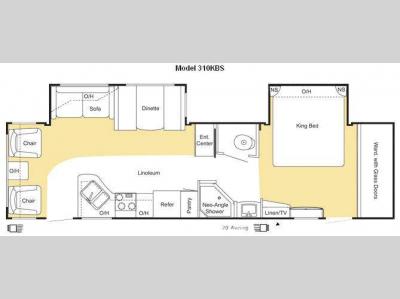 Floorplan - 2010 Keystone RV Sprinter 310KBS