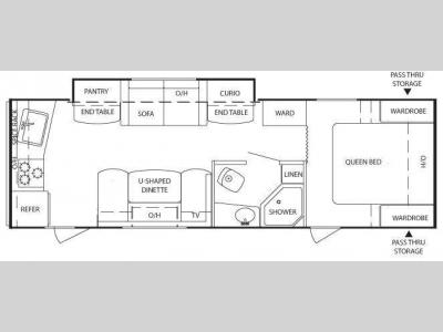 Floorplan - 2010 Keystone RV Bullet 250RKS