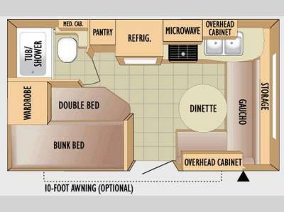 Floorplan - 2010 Jayco Jay Feather Sport 165