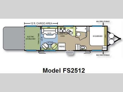 Floorplan - 2010 Forest River RV Stealth Ultra Lite Series FS2512