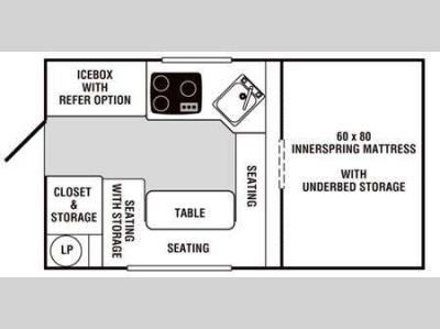 Floorplan - 2009 Palomino Bronco B1200