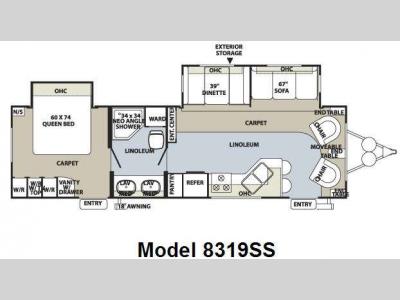 Floorplan - 2010 Forest River RV Rockwood Signature Ultra Lite 8319SS