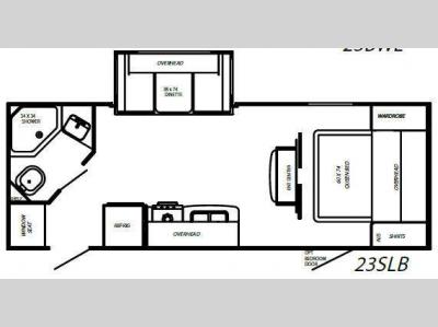 Floorplan - 2010 Gulf Stream RV Streamlite 23SLB