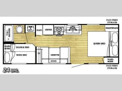 Floorplan - 2010 Gulf Stream RV Innsbruck 24BHL Lite
