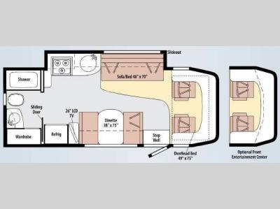 Floorplan - 2010 Winnebago View 24K