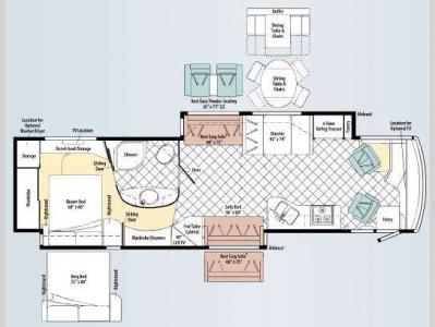 Floorplan - 2010 Itasca Meridian 40T