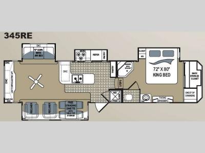 Floorplan - 2010 Dutchmen RV Grand Junction 345RE