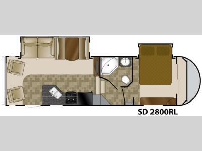 Floorplan - 2011 Heartland Sundance 2800RL