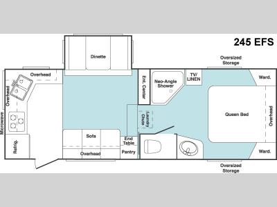 Floorplan - 2006 Keystone RV Cougar 245EFS