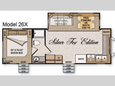 Floorplan - 2010 Northwood Arctic Fox 26X