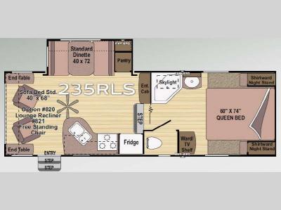 Floorplan - 2010 Outdoors RV Wind River 235RLS