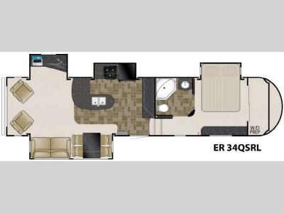 Floorplan - 2011 Heartland ElkRidge 34QSRL