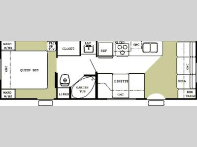 Floorplan - 2005 Forest River RV Cherokee 27 G