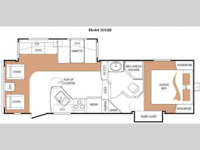 Floorplan - 2010 Keystone RV Cougar X-Lite 26SAB