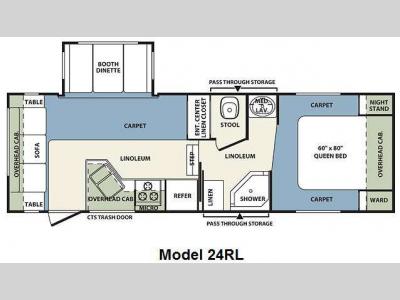 Floorplan - 2011 Forest River RV Wildcat 24RL
