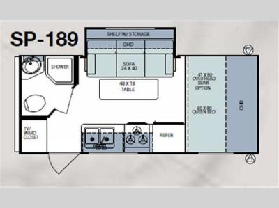 Floorplan - 2011 Forest River RV Surveyor Sport SP-189