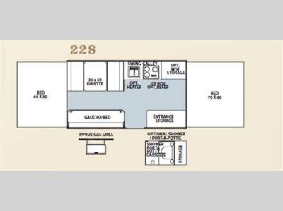 Floorplan - 2011 Forest River RV Flagstaff MAC LTD Series 228