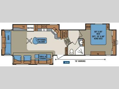 Floorplan - 2011 KZ StoneRidge 38SR
